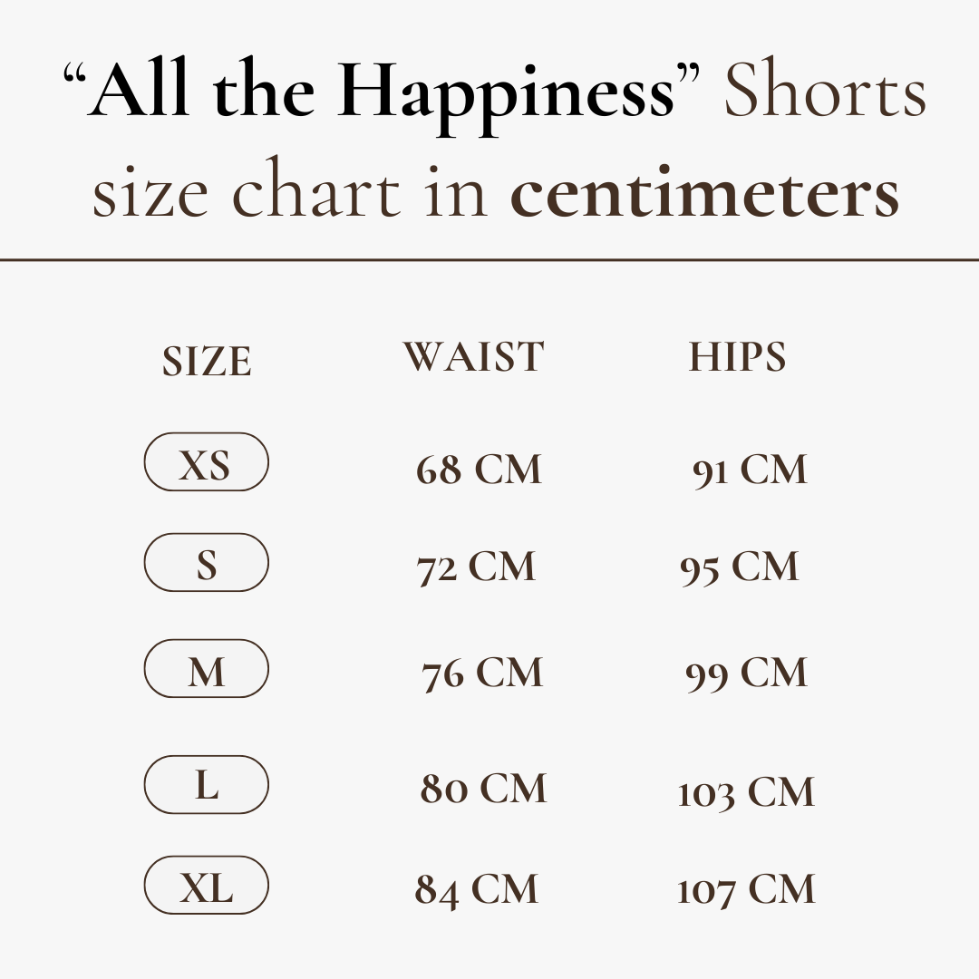 All the Happiness High-Rise Shorts in Catnip Trip Print