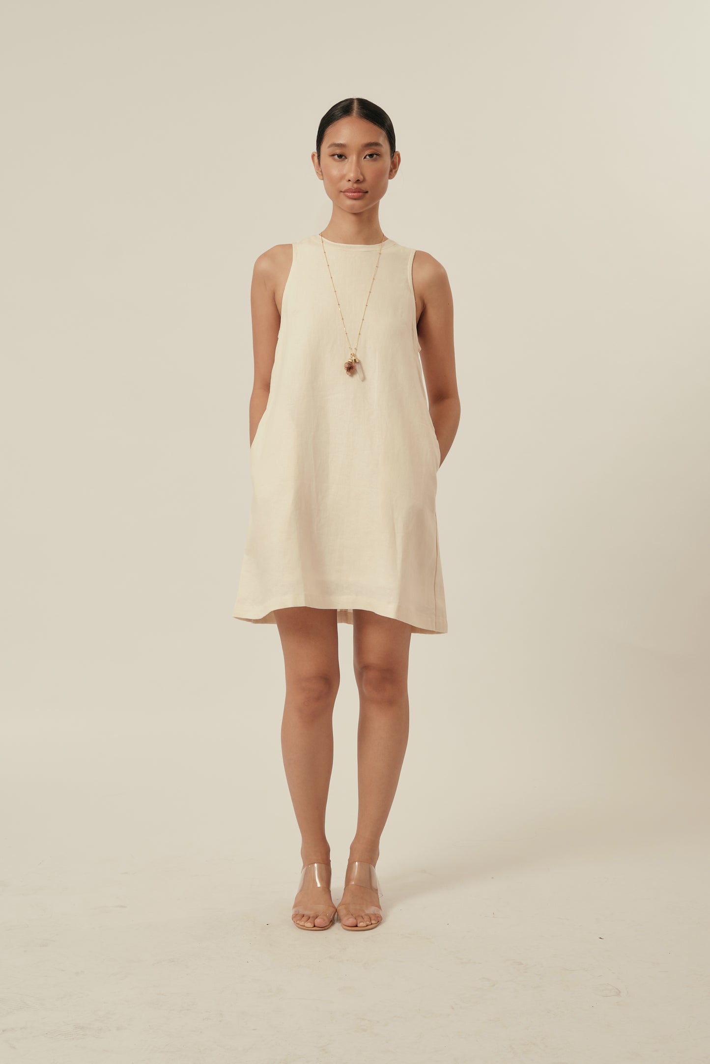 Aperitivo Dress in Eggshell