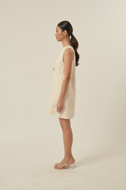 Aperitivo Dress in Eggshell