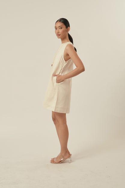 Aperitivo Dress in Eggshell