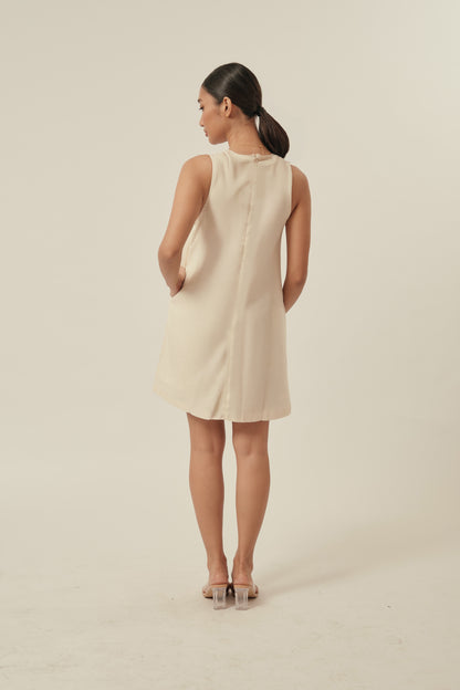 Aperitivo Dress in Eggshell