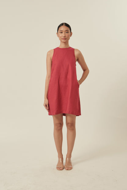 Aperitivo Dress in True Cherry